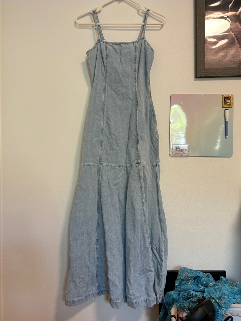 Indigo Rein Light Blue Denim Maxi Dress